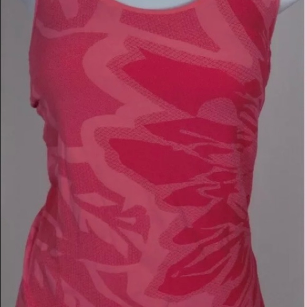 Zella Pink Print Racerback Athleisure sport tank